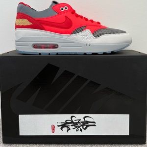 Dead Stock Nike Air Max 1 CLOT Kiss of Death Solar Red Size US 9 New with Tags